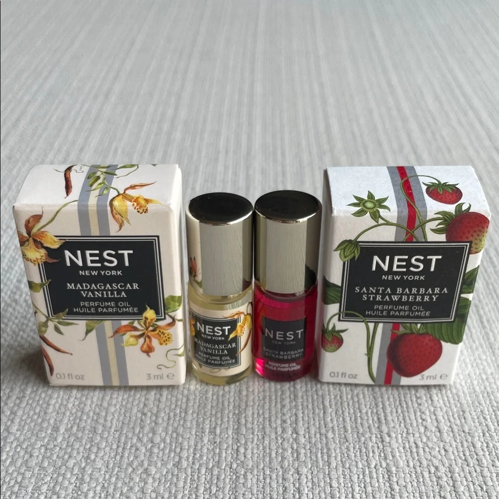NEST Madagascar Vanilla & Santa Barbara Strawberry MINI fragrance Oil